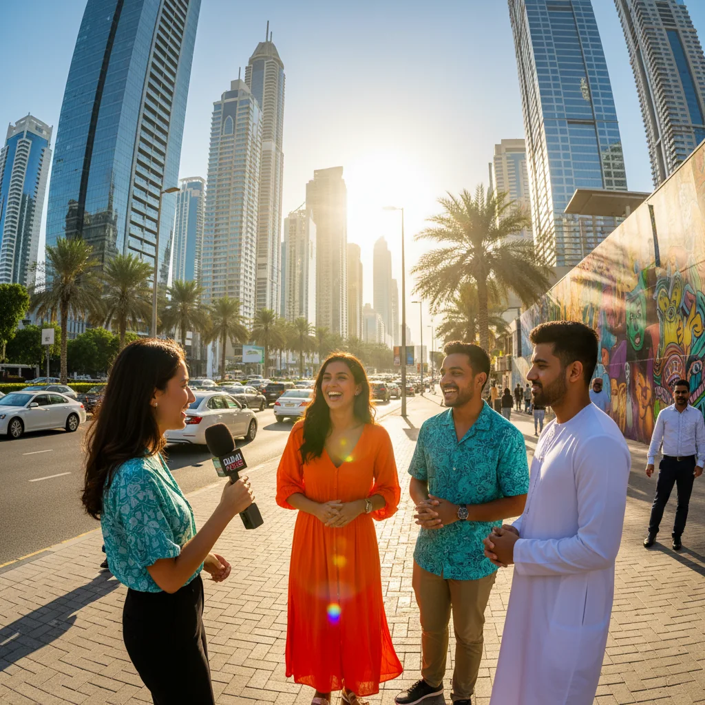 Street interview in Dubai